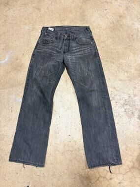 Levi's 514 Low Rise Boyfriend Jeans Charcoal Gray 29 Fits Wmns 6 Straight Leg